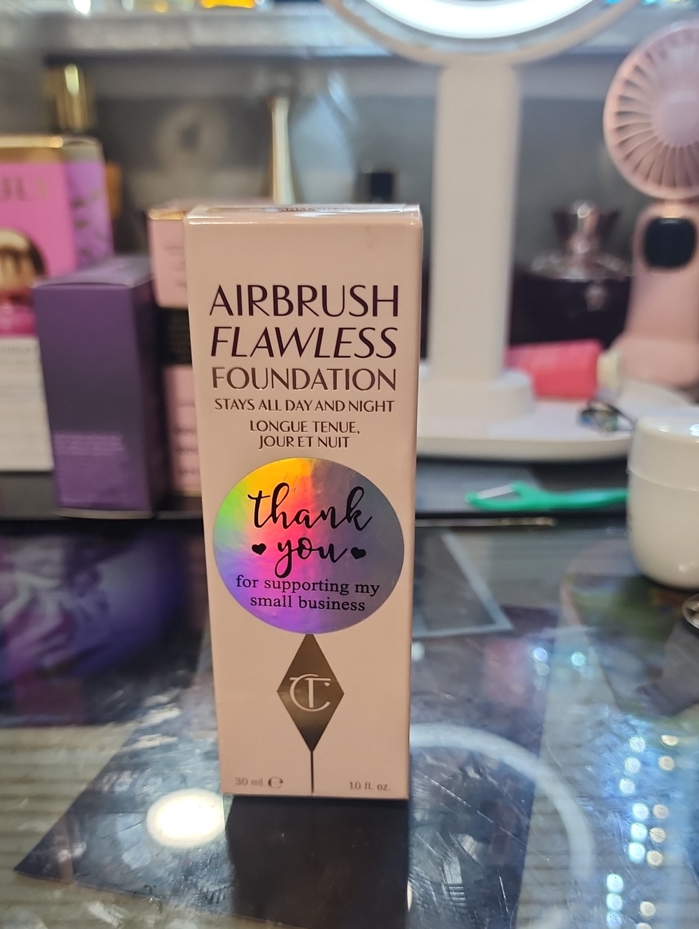 Charlotte Tilbury Airbrush Flawless Foundation - Light Beige (Pink Packaging)